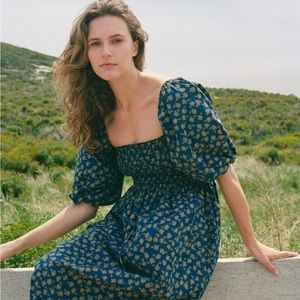 Christy Dawn Katrina dress in navy poppy